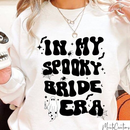 In My Spooky Bride Era, Halloween Bride, Retro  スウェットシャツ