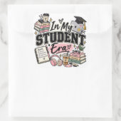 In My Student Era – Cute College Student Graduatio スクエアシール (バッグ)