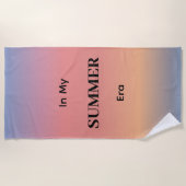 In My Summer Era Gradient Sunrise Color ビーチタオル (正面)