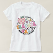 In My Teacher Era Floral, Retro Teacher's Tシャツ (デザイン正面)