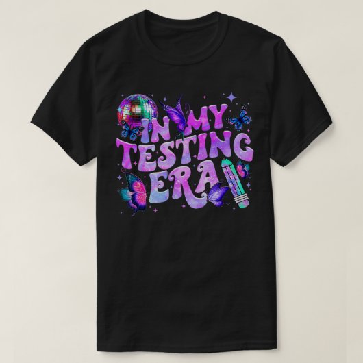 In My Testing Era Disco絞り染め先生テストDa Tシャツ (デザイン正面)