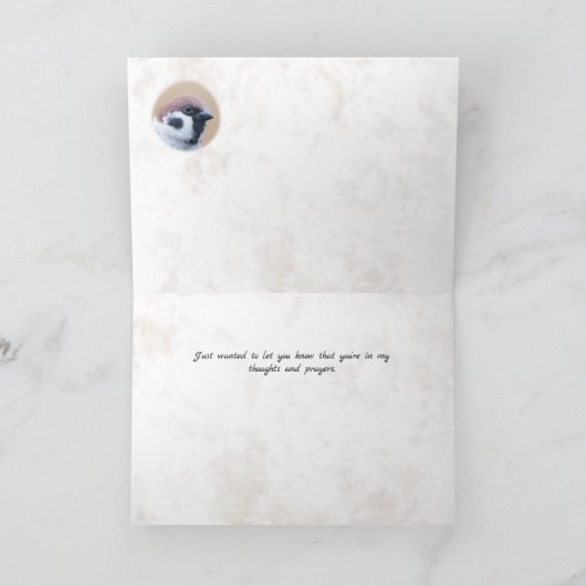 In My Thoughts - Sparrow and Matthew 10:31 カード (内部)