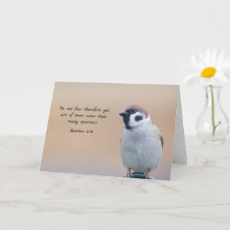 In My Thoughts - Sparrow and Matthew 10:31 カード