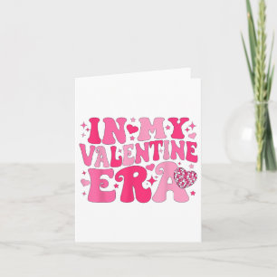 In My Valentine EraレトロValentines Day Women Hea カード