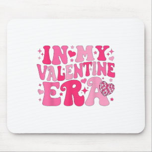 In My Valentine EraレトロValentines Day Women Hea マウスパッド