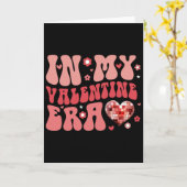 In My Valentine Era Cute Valentine's Day Girls Kid カード (黄色い花)