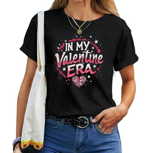 In My Valentine Era Girls Retro Disco Valentines  Tシャツ