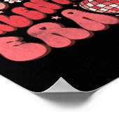 In My Valentine Era Valentine's Day Groovy Love He ポスター (角)