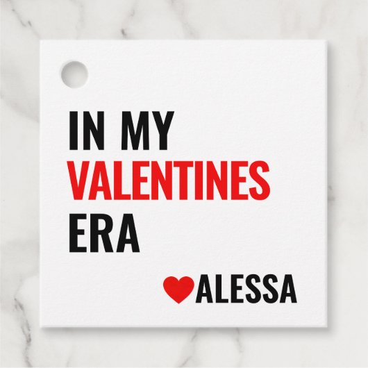 In My Valentines Era Taylor インスパイア Valentine フェイバータグ (正面)