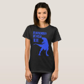 In November We Wear Blue Rex Dinosaur Diabetes Awa Tシャツ (正面フル)
