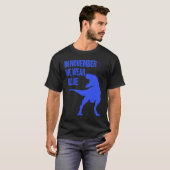 In November We Wear Blue Rex Dinosaur Diabetes Awa Tシャツ (正面フル)