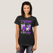 In November We Wear Purple Alzheimer s Awareness D Tシャツ (正面フル)