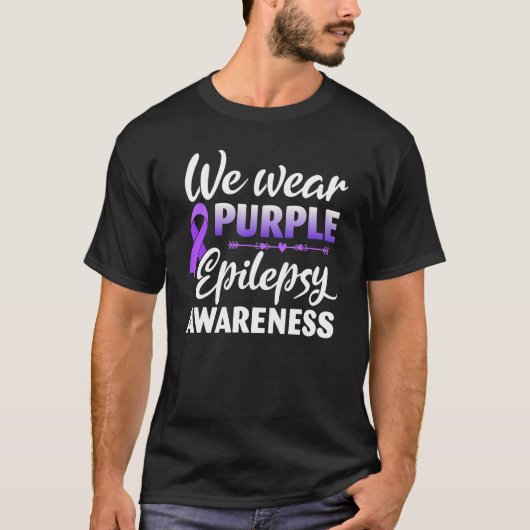In November We Wear Purple Epilepsy Awareness Purp Tシャツ (正面)