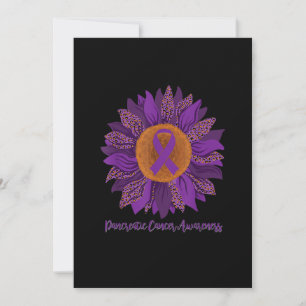 In November We Wear Purple Sunflower Pancreatic Ca 招待状
