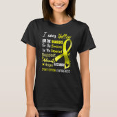 In October I Wear Yellow For Spina Bifida Awarenes Tシャツ (正面)