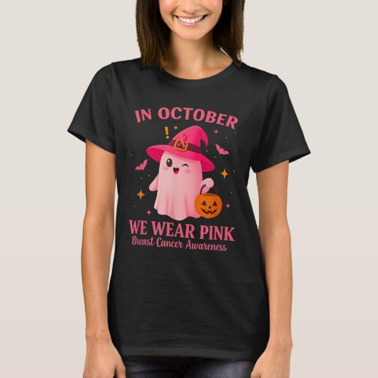 In October We Wear Nk – Breast Cancer Awareness  Tシャツ (正面)