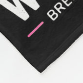 In October We Wear Nk Breast Cancer Awareness Wome フリースブランケット (角)