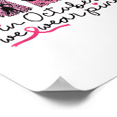 In October We Wear Nk Ghost And Black Cat Cancer  ポスター (角)