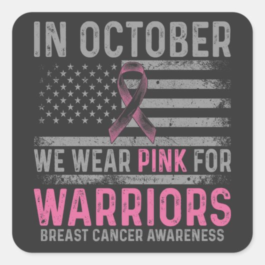 In October we wear pink スクエアシール (正面)