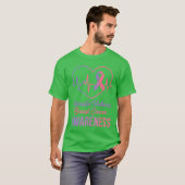 in October We Wear Pink and Purple Awareness for M Tシャツ (正面フル)