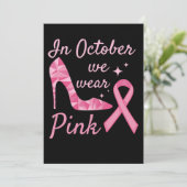 In October We Wear Pink Breast Cancer Awareness セーブザデート (スタンド正面)