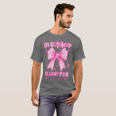 In October We Wear Pink Breast Cancer Awareness Co Tシャツ (正面フル)