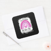 In October We Wear Pink Breast Cancer Awareness Ra スクエアシール (封筒)