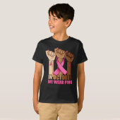 In October We Wear Pink Breast Cancer Awareness T- Tシャツ (正面フル)