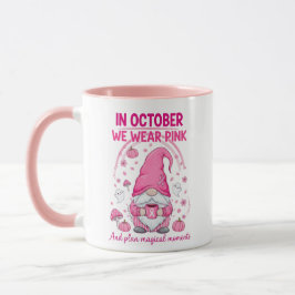 In October We Wear Pink – Emotional Support Gnome  マグカップ