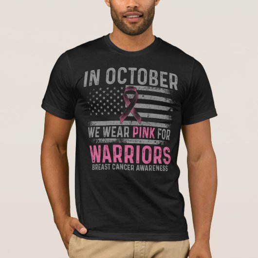 In October we wear pink Tシャツ (正面)