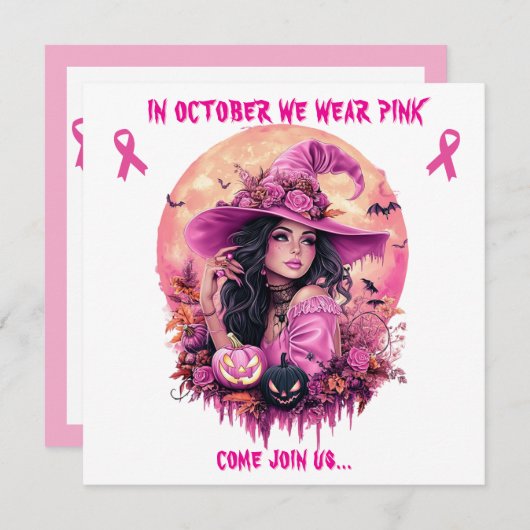 In October We Wear Pink Witch Fundraiser Event (正面/裏面)