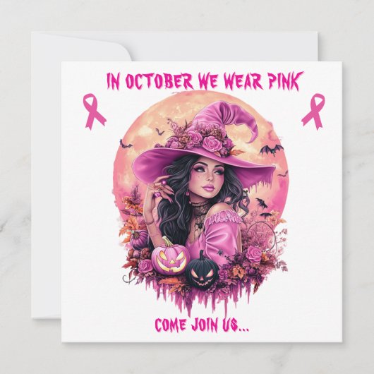 In October We Wear Pink Witch Fundraiser Event (正面)