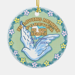 In Ourハートメモリアルカスタムオーナメント セラミックオーナメント