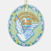 In Ourハートメモリアルカスタムオーナメント セラミックオーナメント (左)