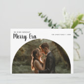 In Our Bright Merry Era Funny Couple Christmas Car シーズンカード (スタンド正面)