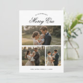 In Our Bright Merry Era Funny Family Christmas Car シーズンカード (スタンド正面)