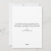 In Our Bright Merry Era Funny Family Christmas Car シーズンカード (裏面)