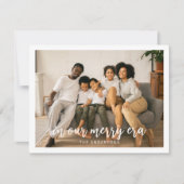 In Our Era写真メリークリスマスおもしろい シーズンカード (正面)