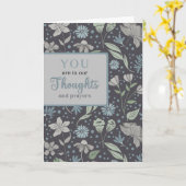 In Our Thoughts and Optionsの花のパターン カード (黄色い花)