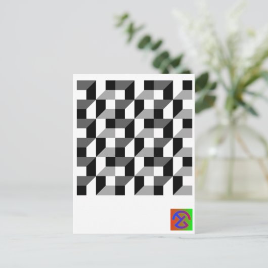 IN_OUTはがき ポストカード (スタンド正面)