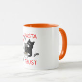 In Pasta We Trust – Funny Cat Lover Mug マグカップ (正面右)