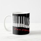 In perfect harmony – piano design coffee mug コーヒーマグカップ (左)