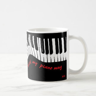In perfect harmony – piano design coffee mug コーヒーマグカップ