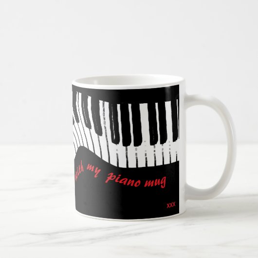 In perfect harmony – piano design coffee mug コーヒーマグカップ (右)