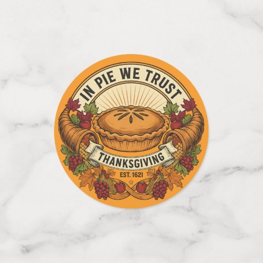 In Pie We Trust Confetti コンフェッティ (スモール正面)