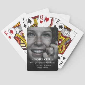 In Remembrance Memorial Girl Child Photo Keepsake トランプ