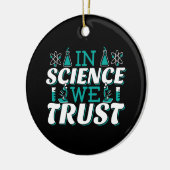 In Science We Trust引用文-先生 セラミックオーナメント (左)