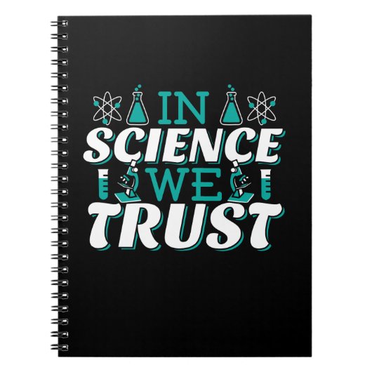 In Science We Trust引用文-先生 ノートブック (正面)