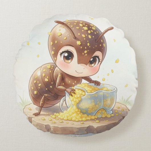 In Search of Blossom Gold.6 ラウンドクッション (正面)