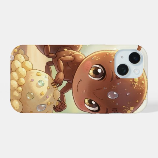 In Search of Blossom Gold iPhone 15ケース (裏面横)
